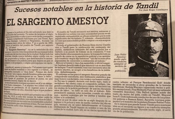 El sargento Amestoy