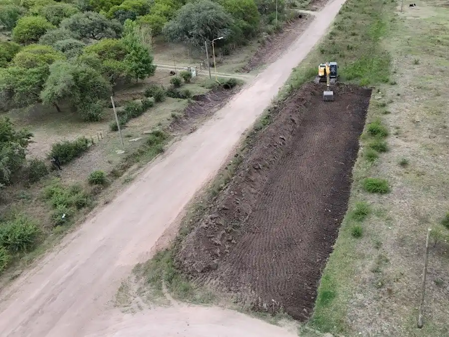 Trabajan en la apertura de una nueva calle para prolongar la extensión del Boulevard De María