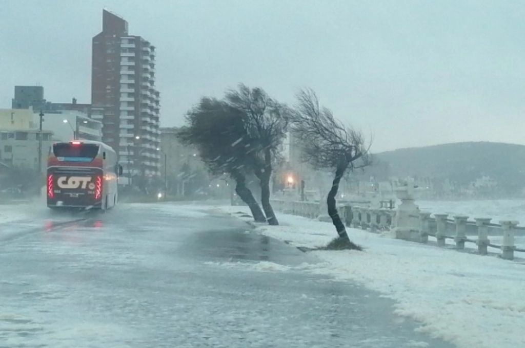 Un ciclón extratropical azota Piriápolis