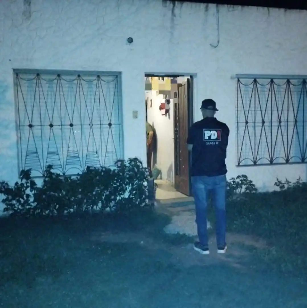 Uno de los domicilios allanados por la PDI.