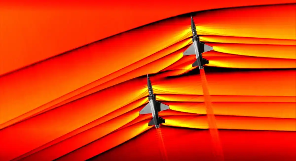 La NASA publicó fotos inéditas de aviones cruzando la barrera del sonido