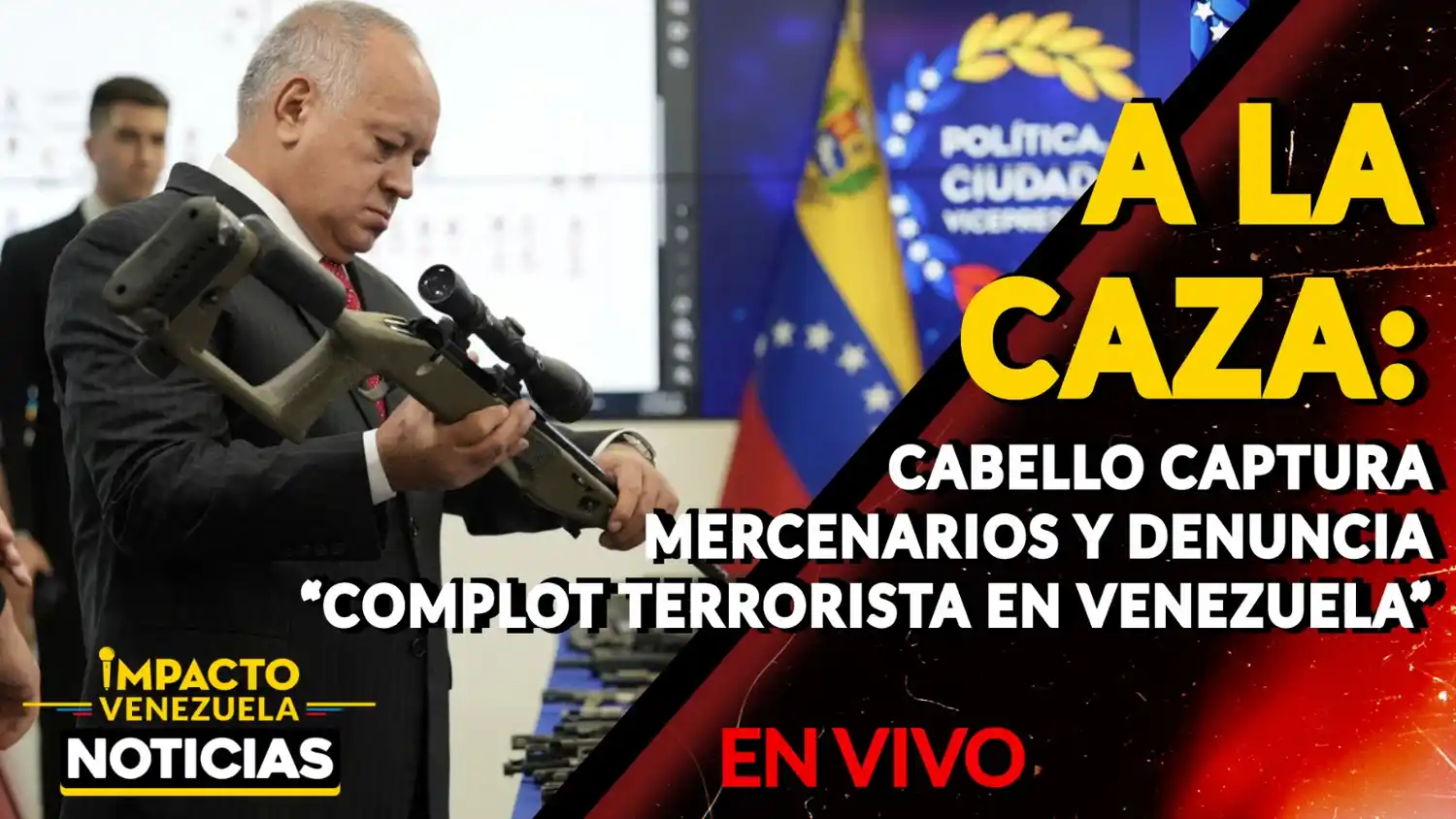 A LA CAZA: Cabello captura mercenarios y denuncia «complot terrorista en Venezuela» – VIDEO