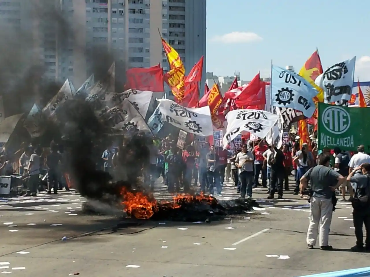 Levantaron corte en Puente Pueyrredón