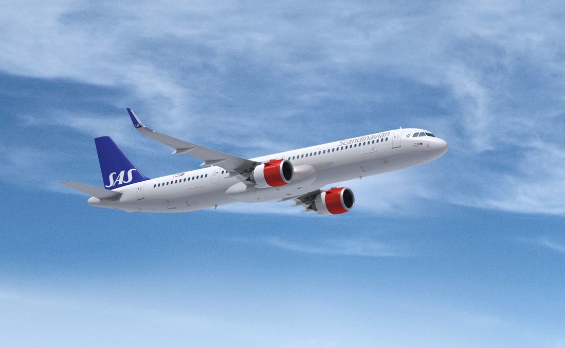 Scandinavian Airlines SAS unveils first Airbus A321LR
