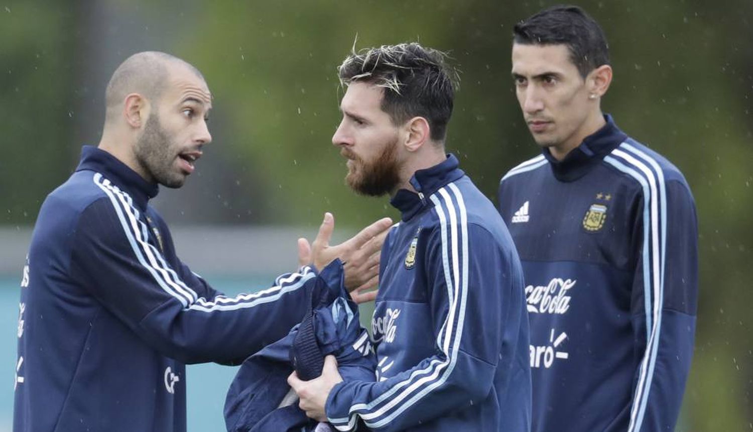 Mascherano, Messi y Di María, líderes de una selección que finalmente tuvo su premio.