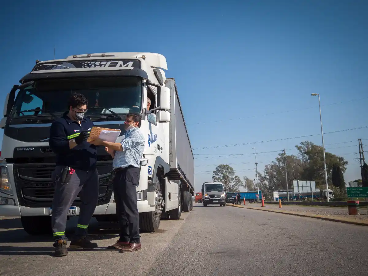 Instalarán un arco de desinfección para camiones 