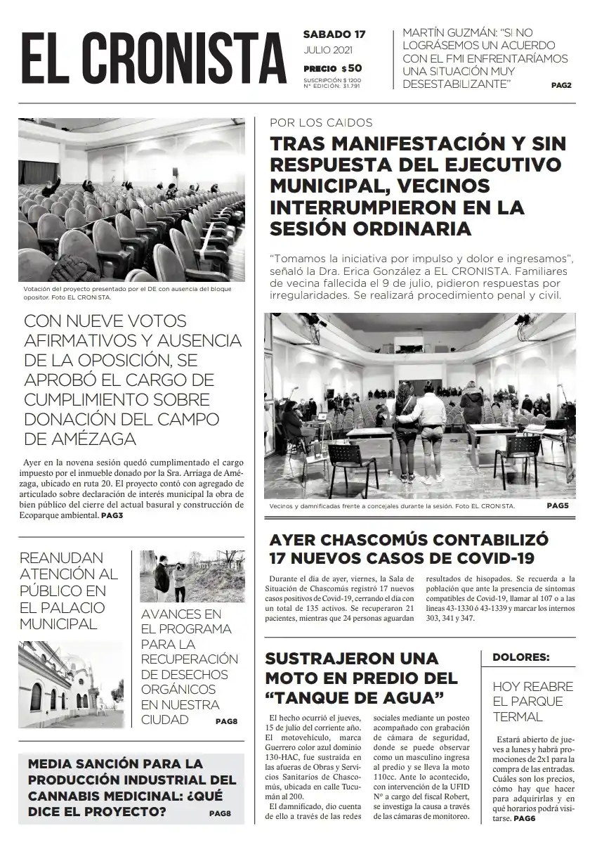 Tapa 17 de julio 2021