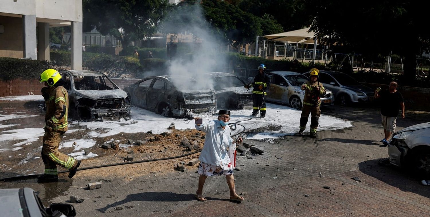 Consecuencias del ataque a Ashkelon. Crédito: Amir Cohen/Reuters