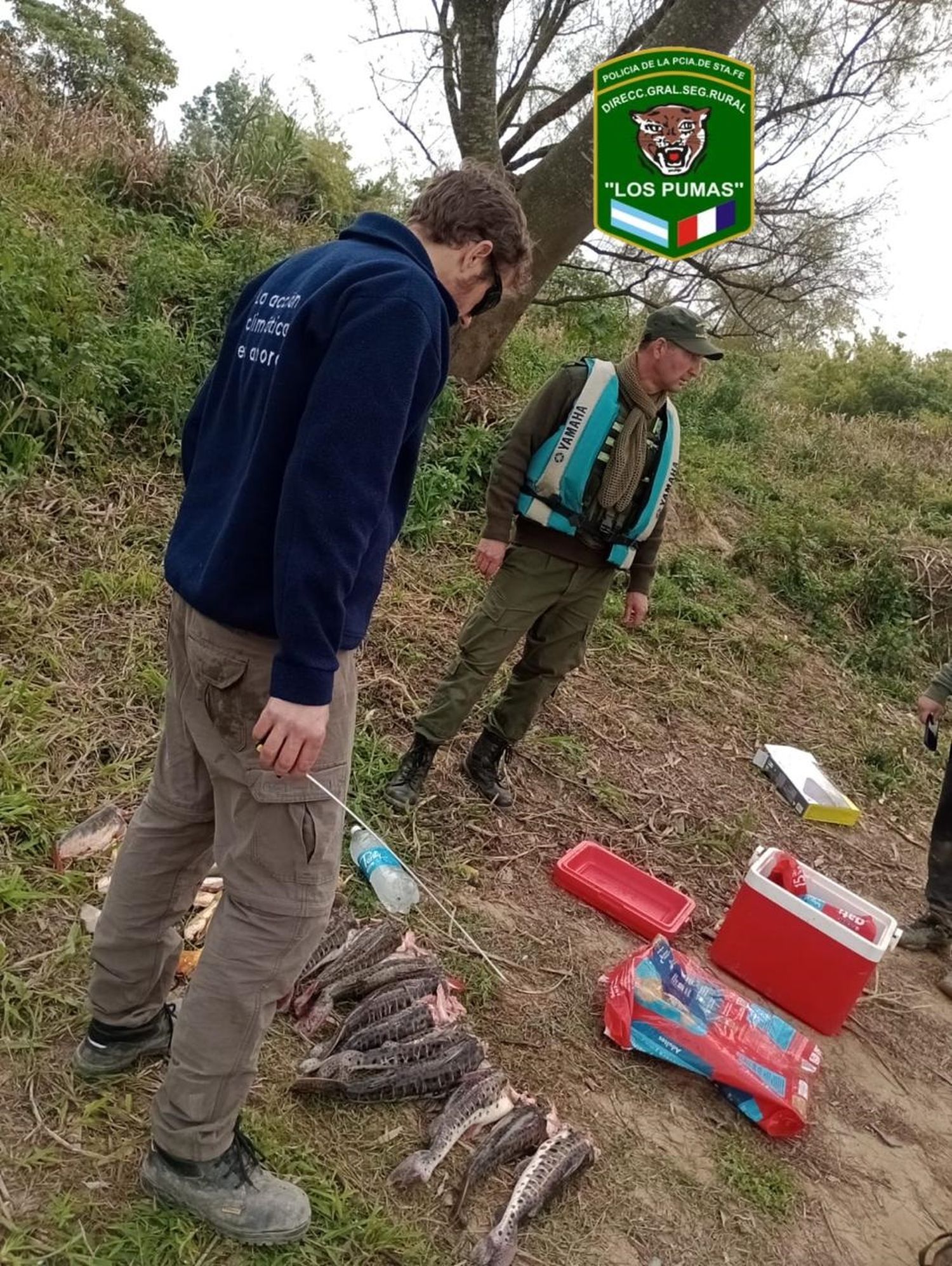 Operativos de la Guardia Rural permitió decomisar varias especies de pescados