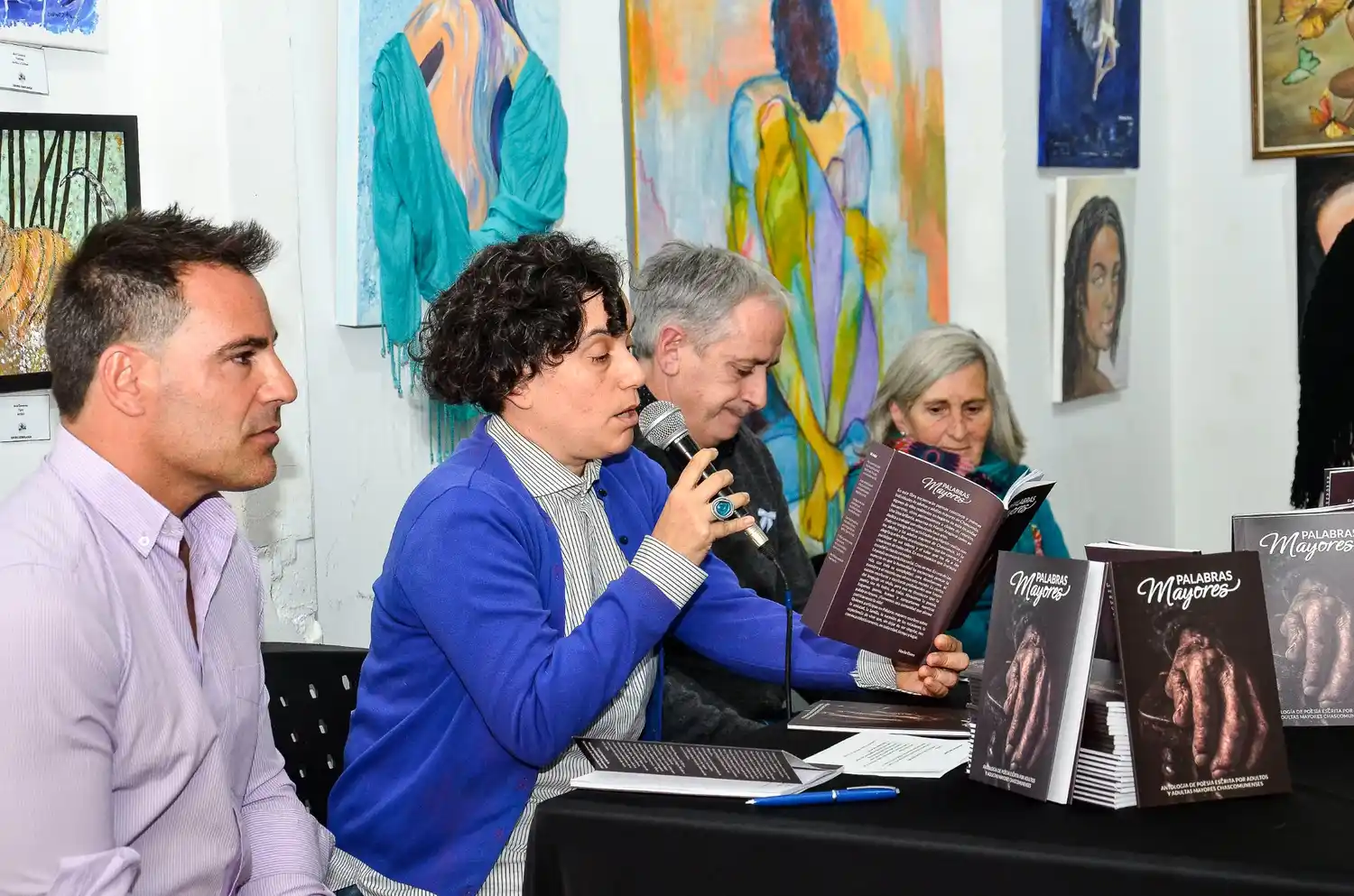 Presentación del libro “Palabras Mayores” en el centro cultural Vieja Estación