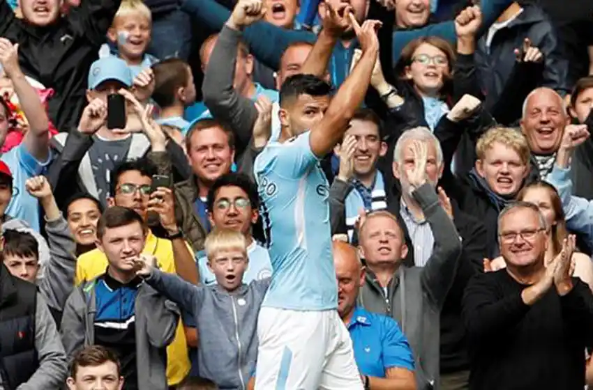 El Kun Agüero hizo historia en Inglaterra