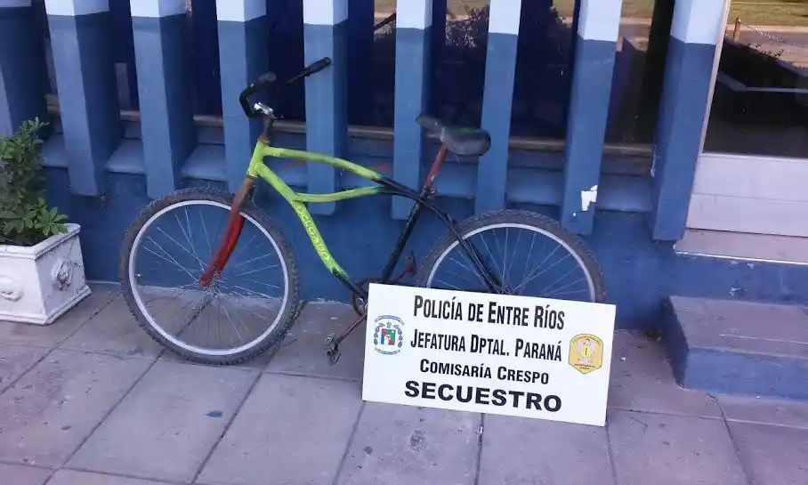 Recuperan bicicleta