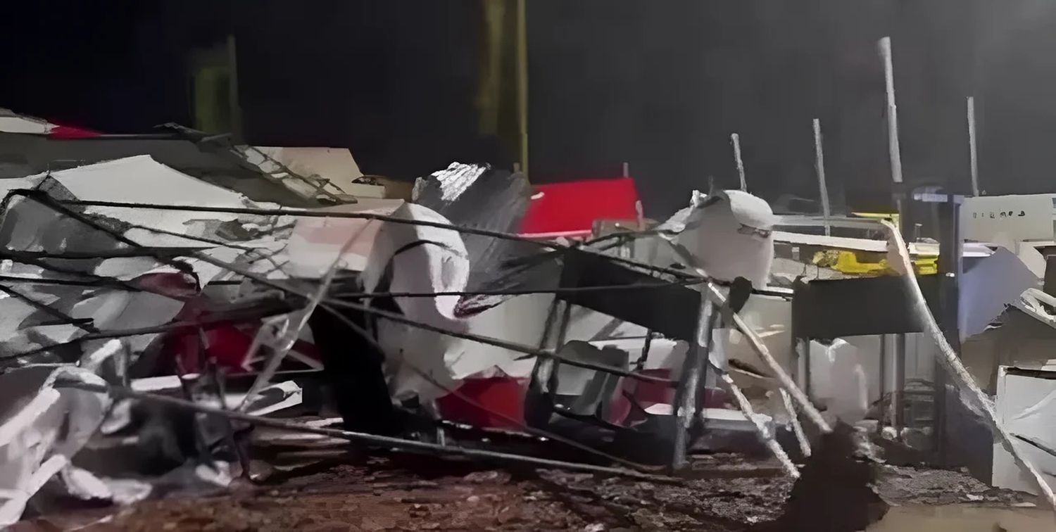 El temporal causó severos daños en el predio de San Nicolás.