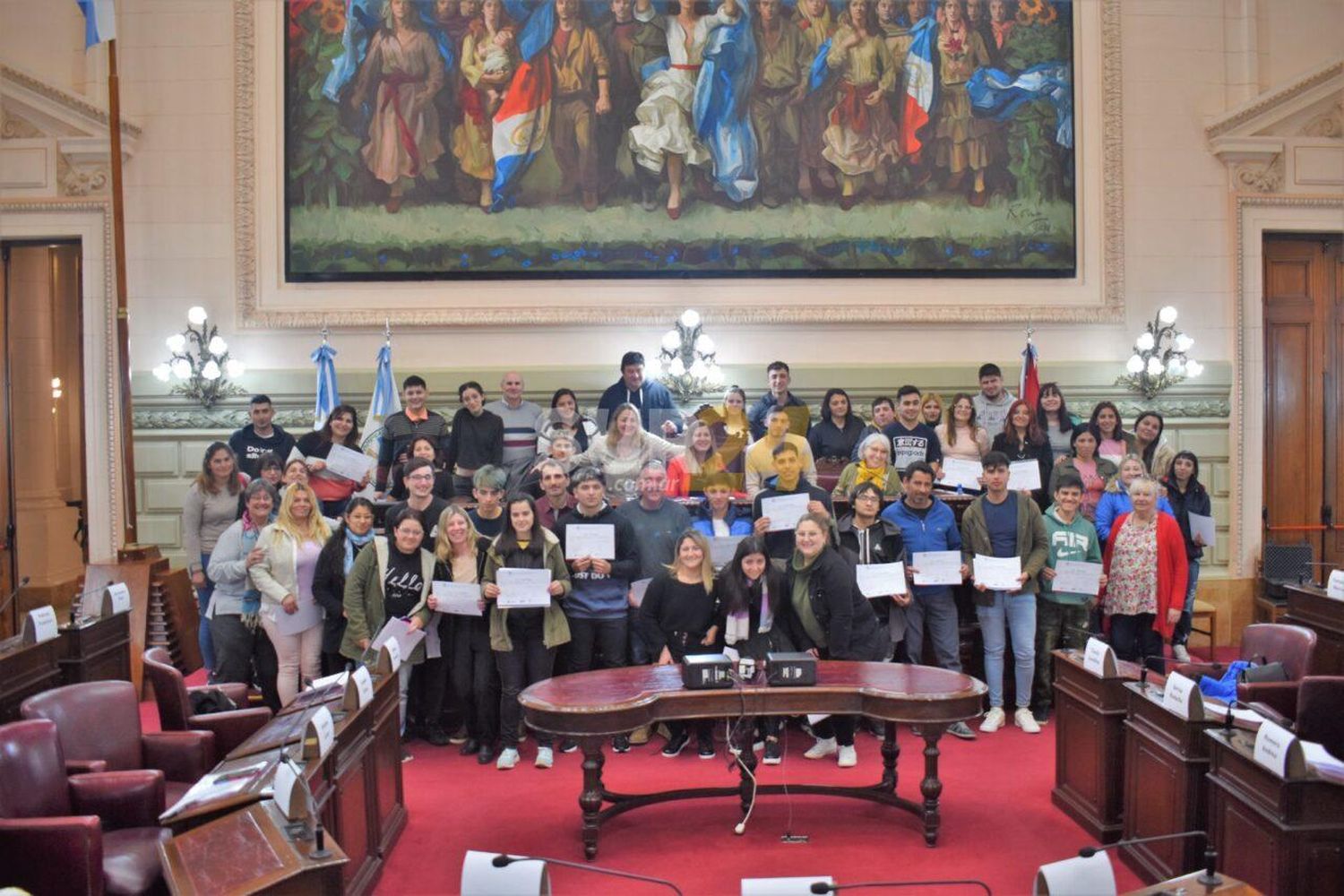 Estudiantes de Elortondo y Santa Isabel fueron “Diputados por un Día”