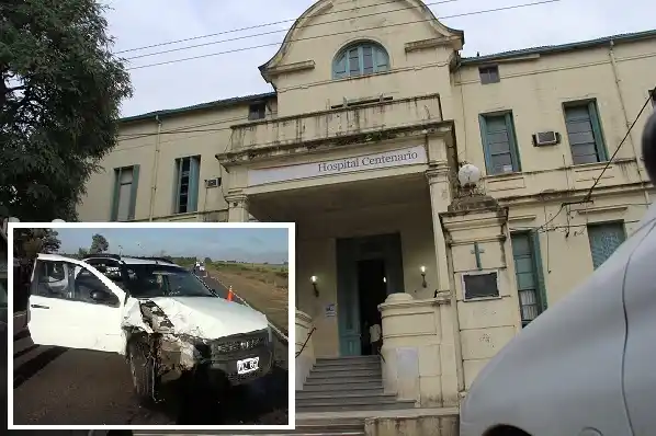 Tras choque, una familia completa fue trasladada al Hospital  