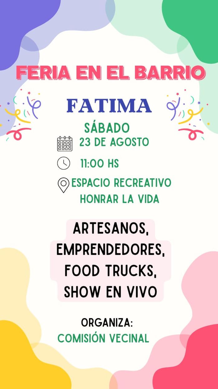 Fin de semana de propuestas culturales y recreativas en barrio Fátima - 2