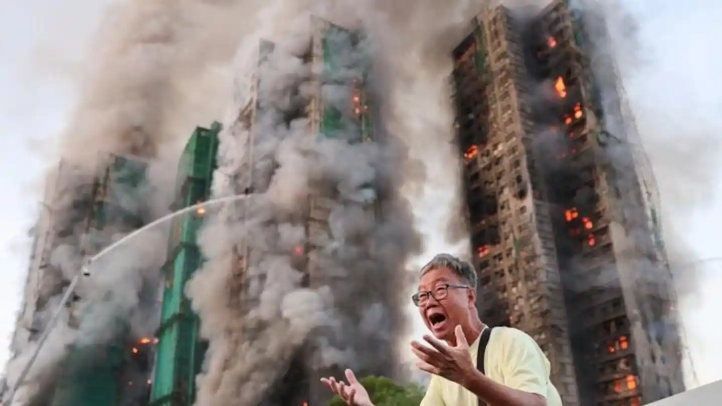 Hong Kong incendio edificio