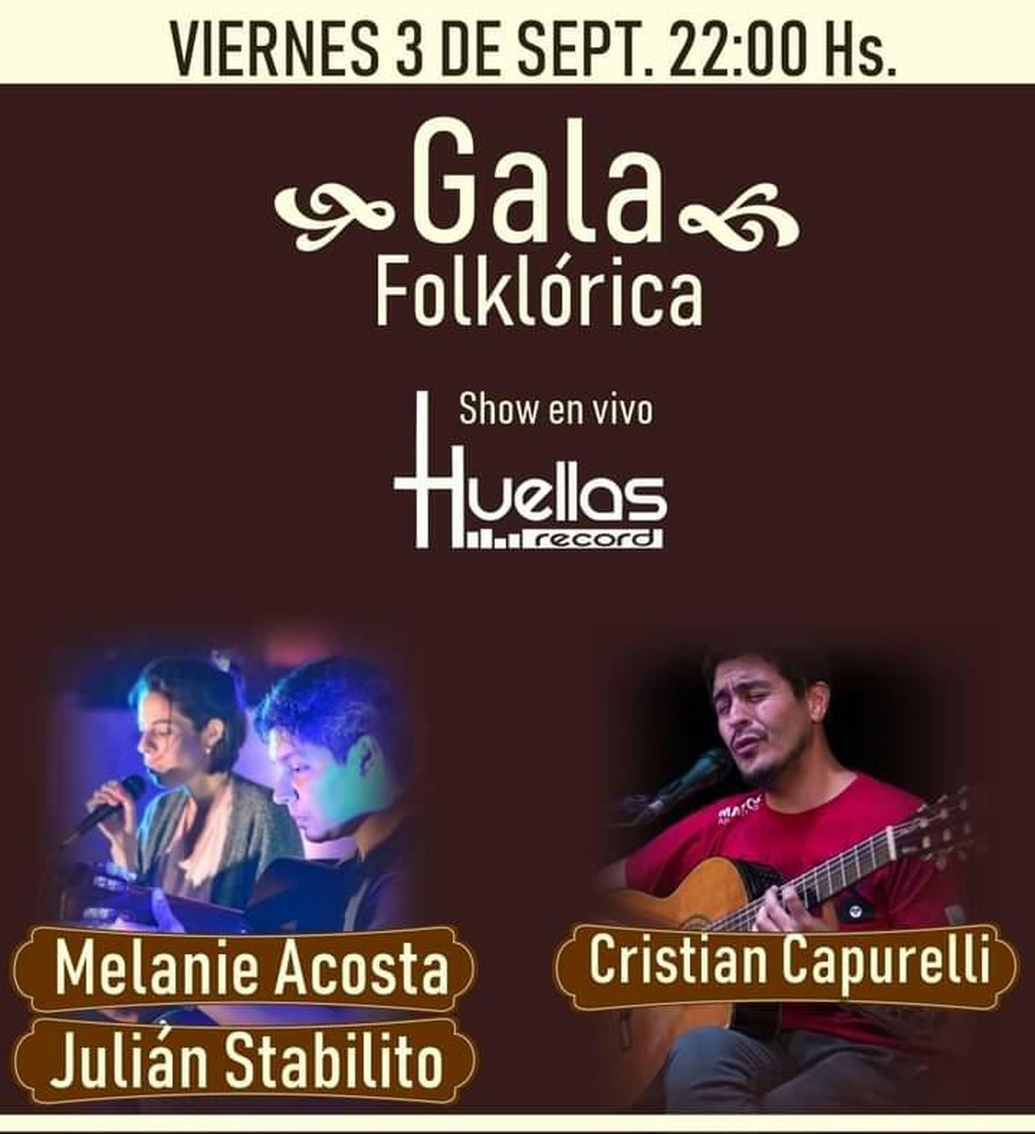 Gala de Folklore en Huellas Record