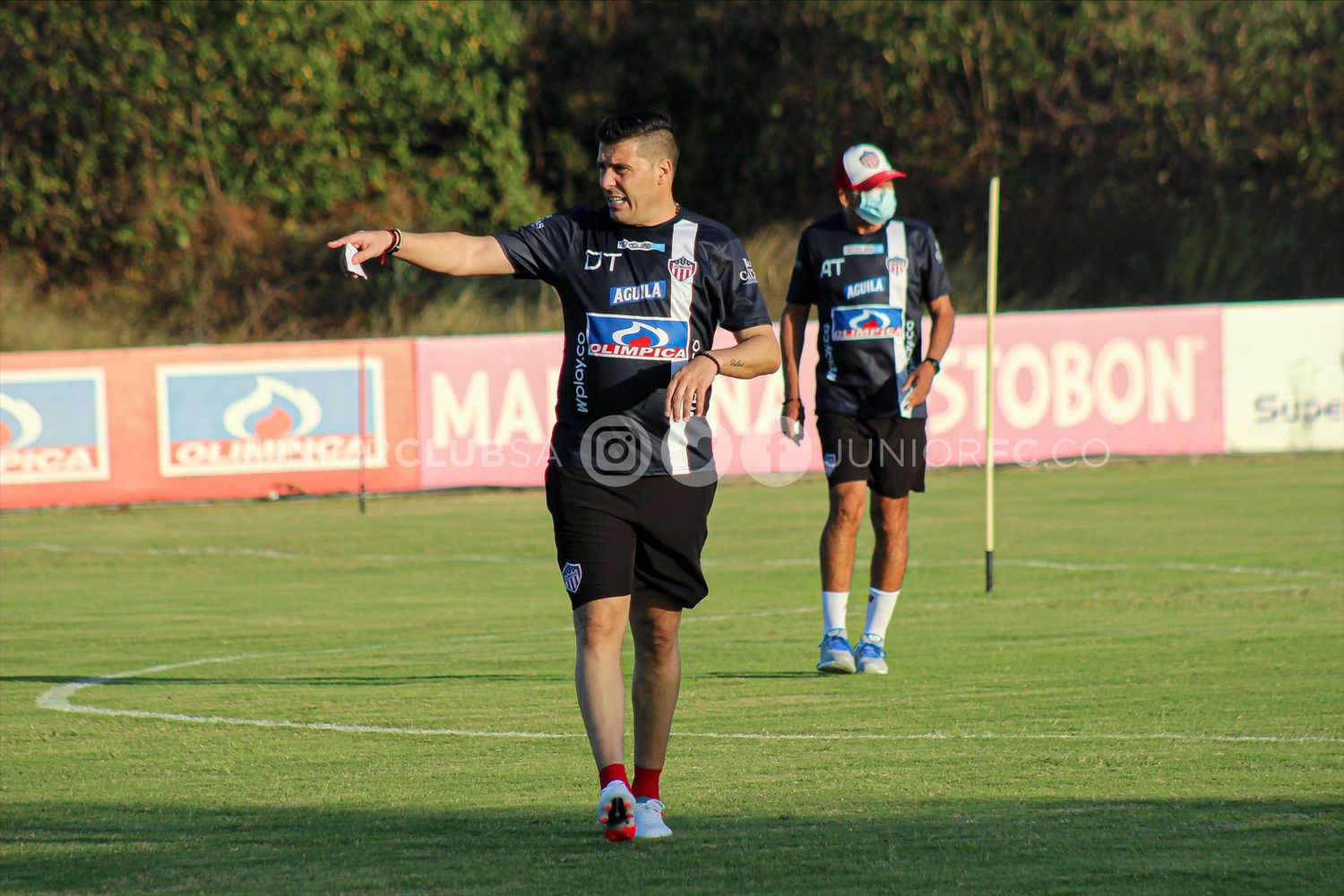Juan Cruz Real tuvo su primera práctica en Junior