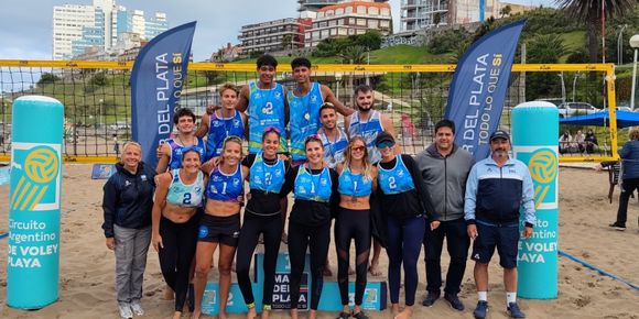 "Chechu" Peralta y Belén Enríquez se quedaron con la Etapa 2 del Circuito Argentino de Beach Volley