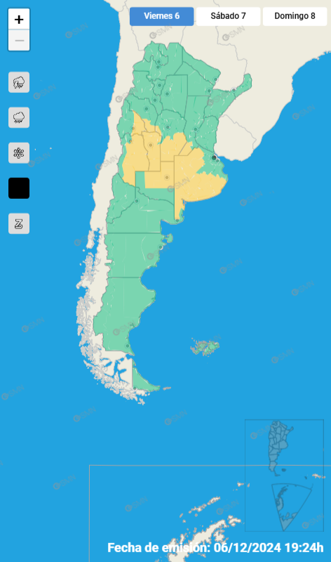 mapa smn