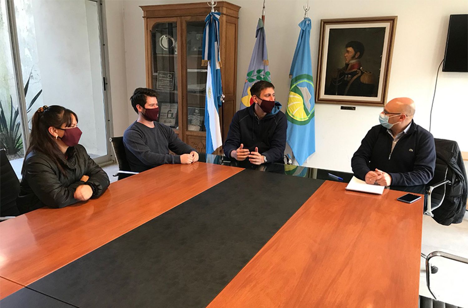 Reino recibió a integrantes del Centro de Estudiantes de la Facultad de Derecho de UNMDP