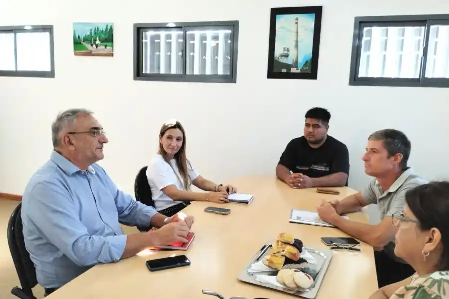 Calvo se reunió con Marcelo Bett, presidente comunal de Lehmann