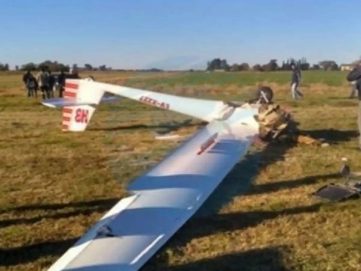 Falleció la piloto del planeador que se estrelló en el aeródromo de Esperanza