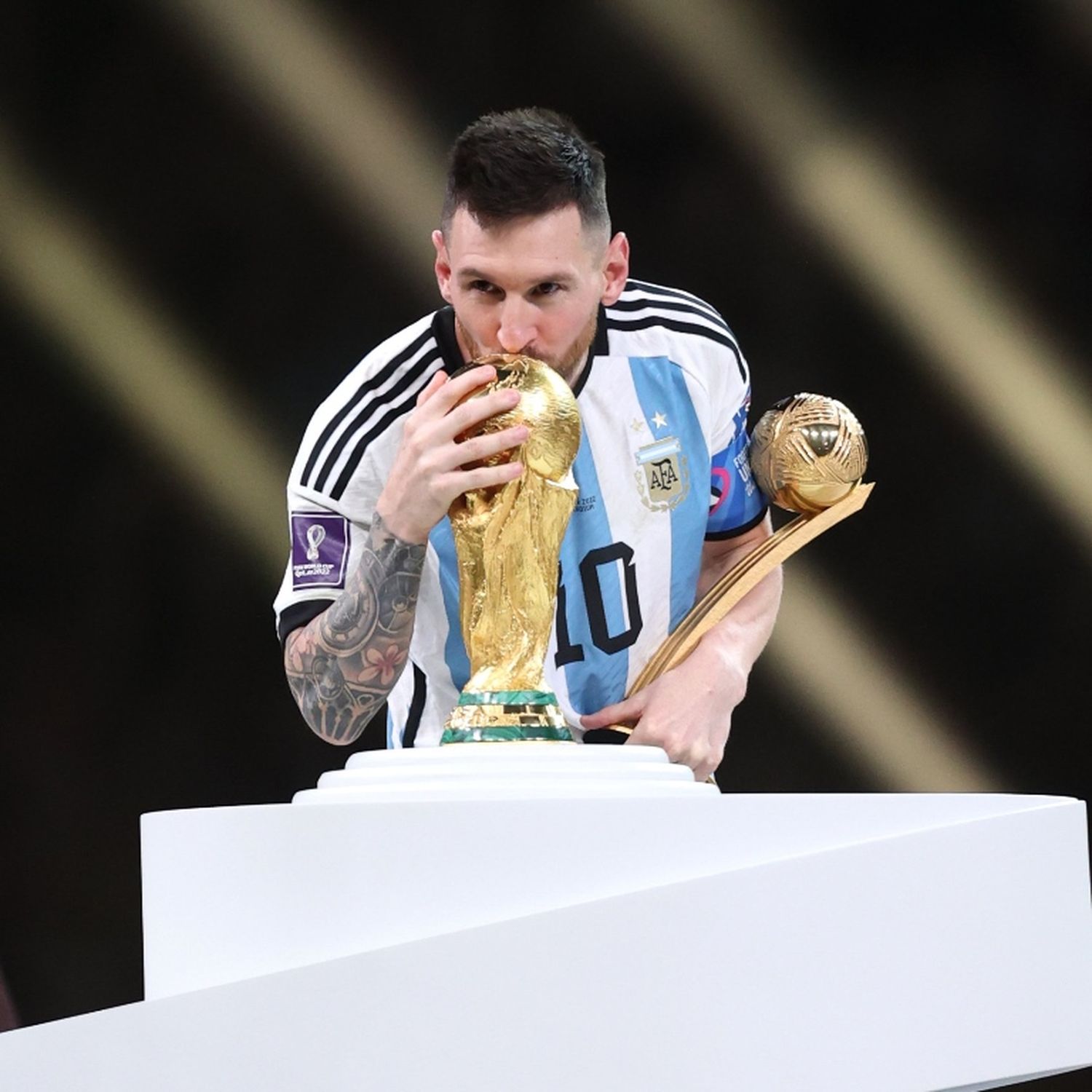 Messi y la copa.