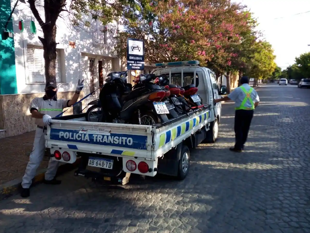 Secuestraron 25 motos y detuvieron a un hombre por agresiones