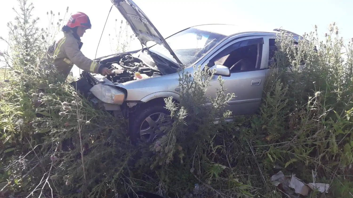 Despistó un auto en la Autovía 14: dos personas fueron hospitalizadas
