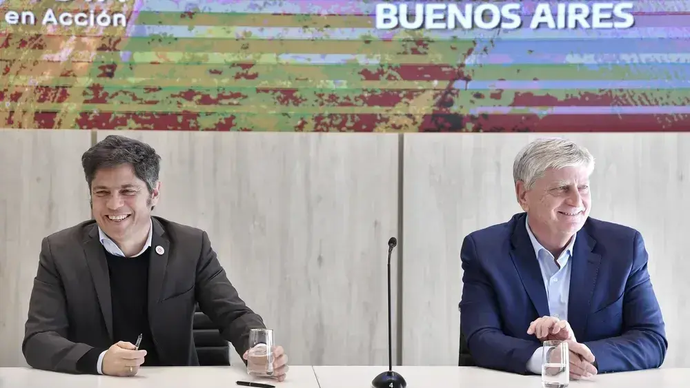 El gobernador de Buenos Aires, Axel Kicillof, y su par de La pampa, Sergio Ziliotto.
