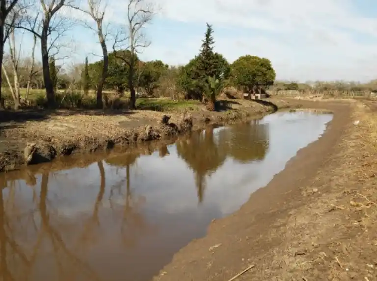 Berisso: Avanza obra hídrica en el canal "Mena" de la cuenca del arroyo Maldonado