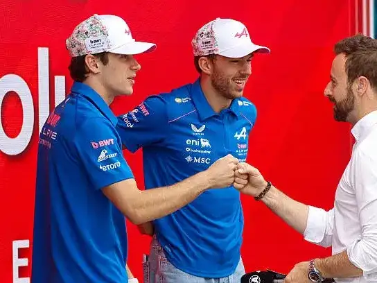 Colapinto y Gasly, los pilotos del equipo Alpine.
