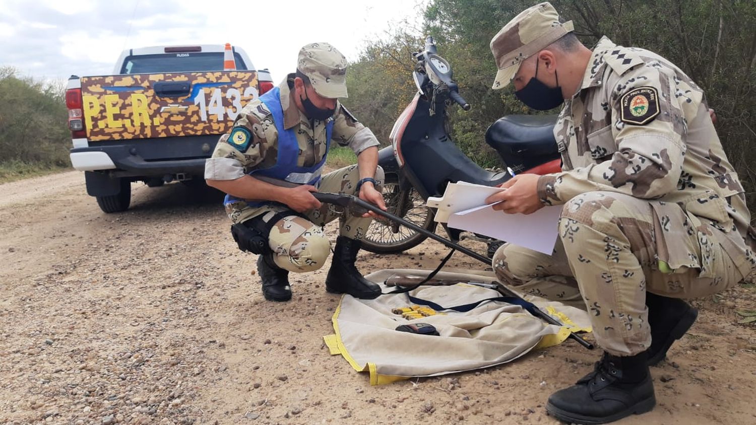 La Brigada de Gualeguaychú secuestró cuatro armas de fuego en un operativo
