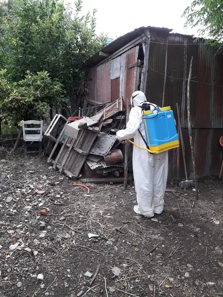 Fumigan espacios públicos para prevenir el dengue