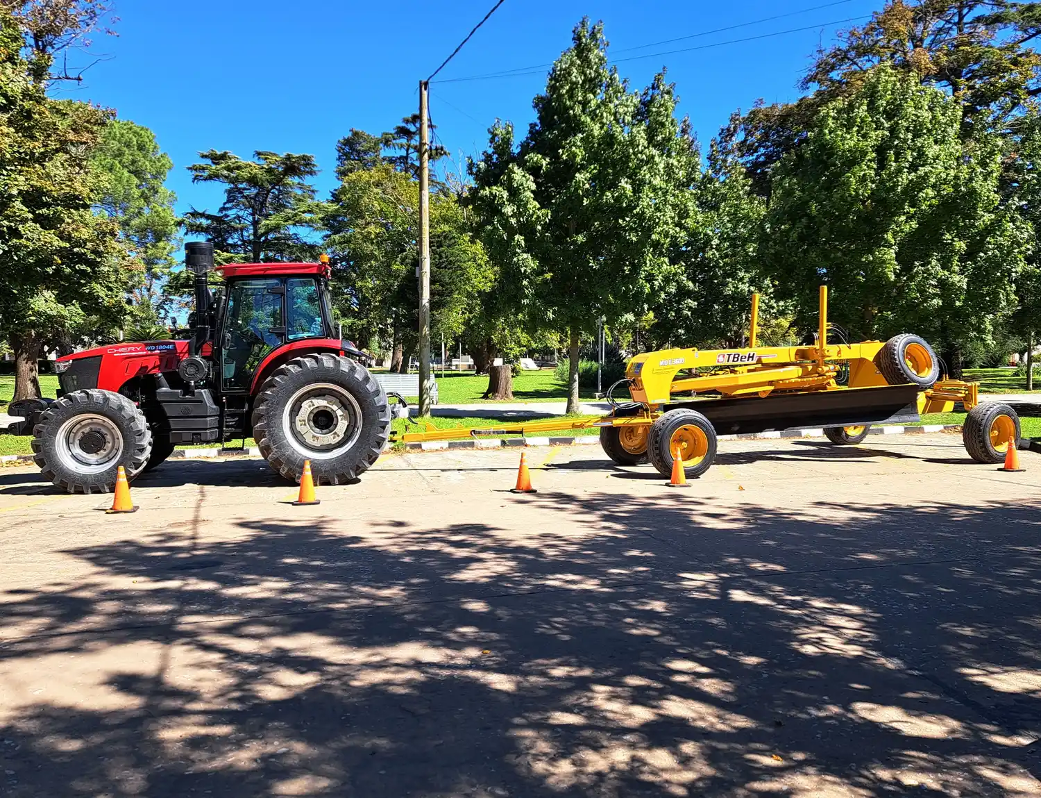 Las nuevas máquinas fueron exhibidas en el centro cañaseño.