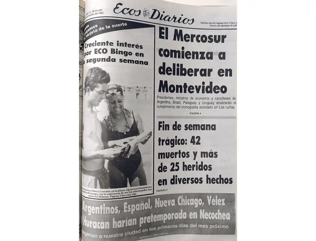 Lunes 28 de diciembre de 1992