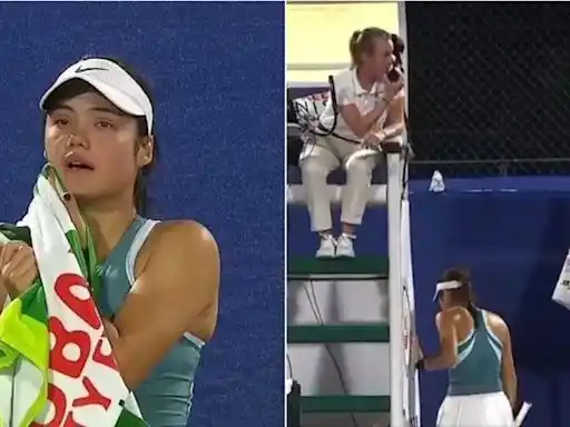 Emma Raducanu reconoció a su acosador en pleno partido y rompió en llanto