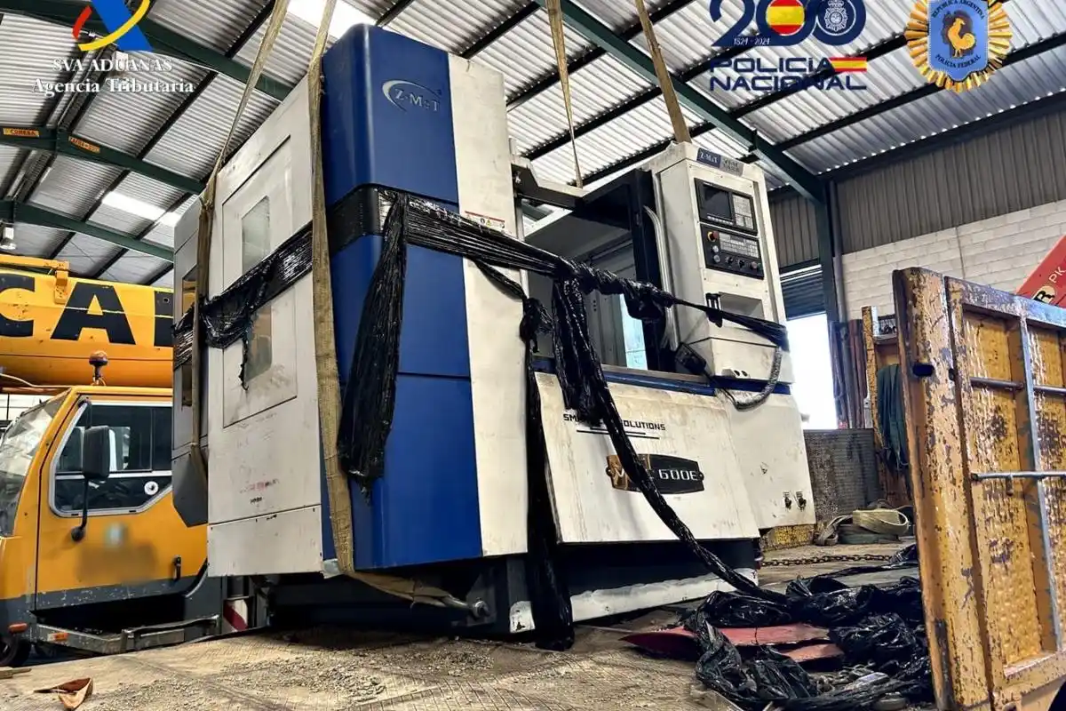 Desbarataron una red narco internacional que enviaba cocaína oculta en un torno desde Argentina a España