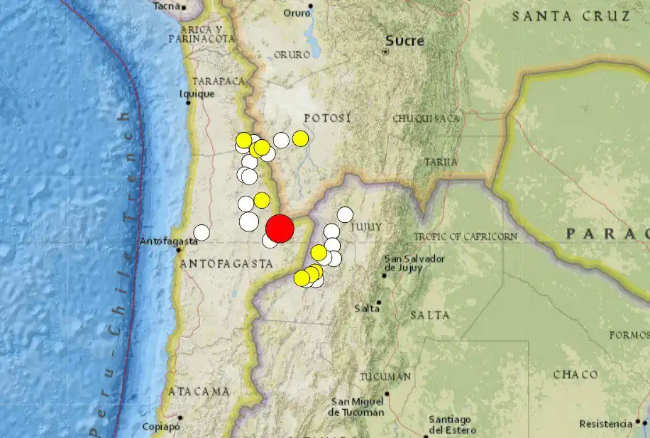 ¡SISMO DE MAGNITUD 7,3 sacude Chile! Gabriel Boric: «no hay heridos ni accidentes»