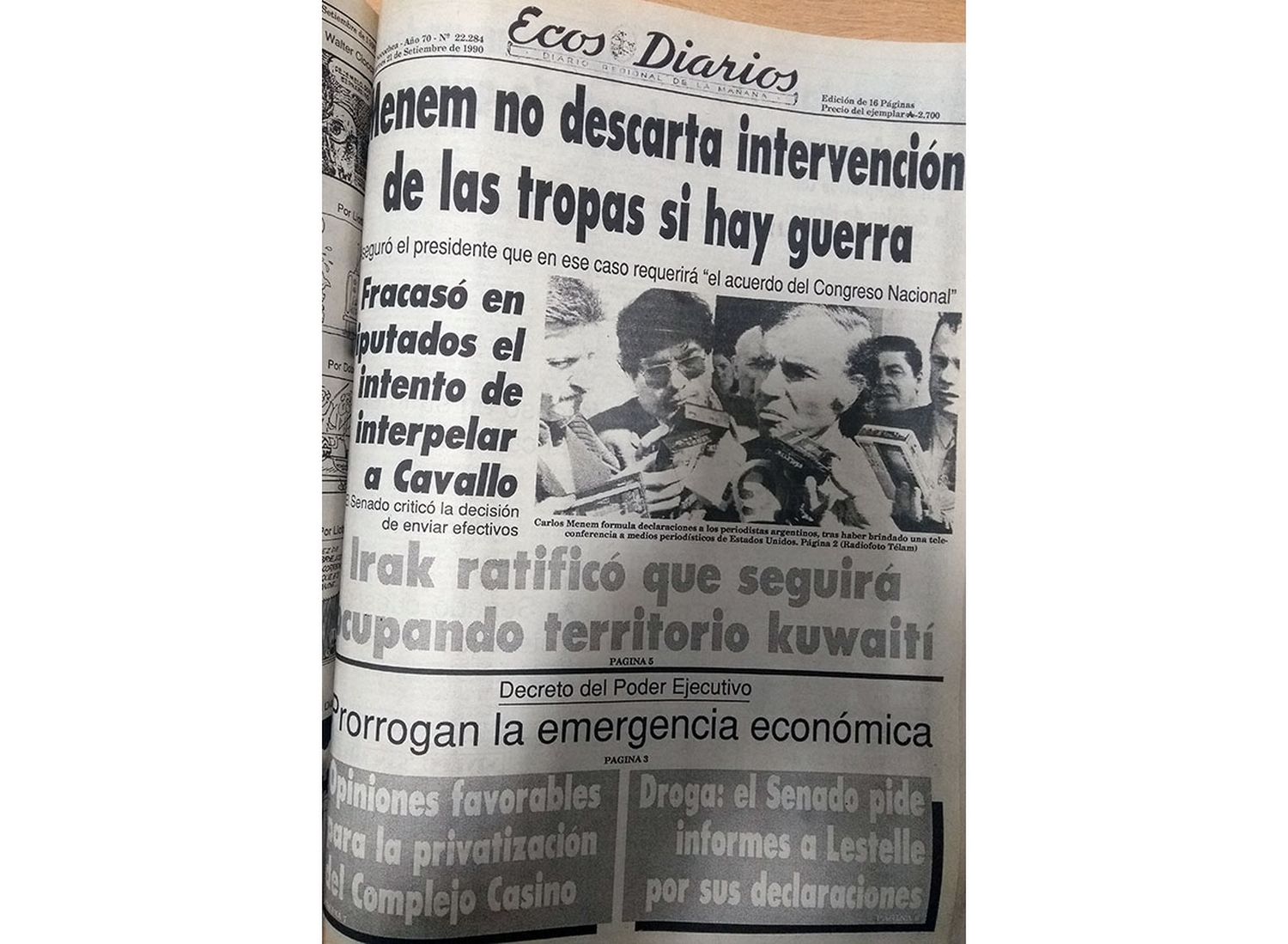 Viernes 21 de septiembre de 1990