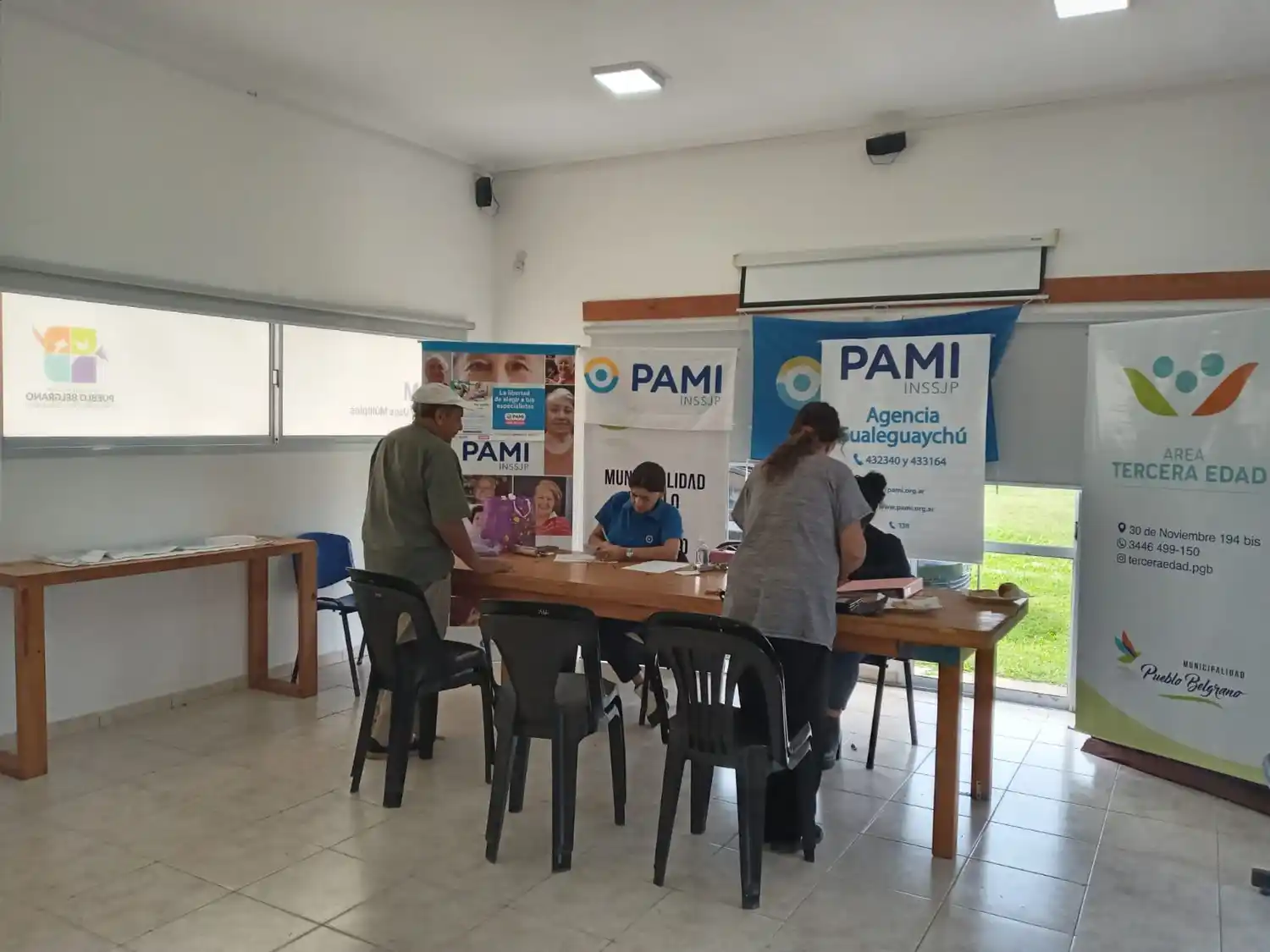 Con más de 150 inscriptos en un día, Pueblo Belgrano dio inicio con el empadronamiento de afiliados al PAMI