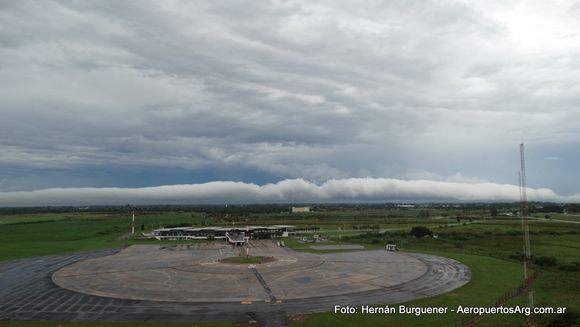 [Fotogalería] Aeropuerto de Resistencia, hoy: fotos de la tormenta