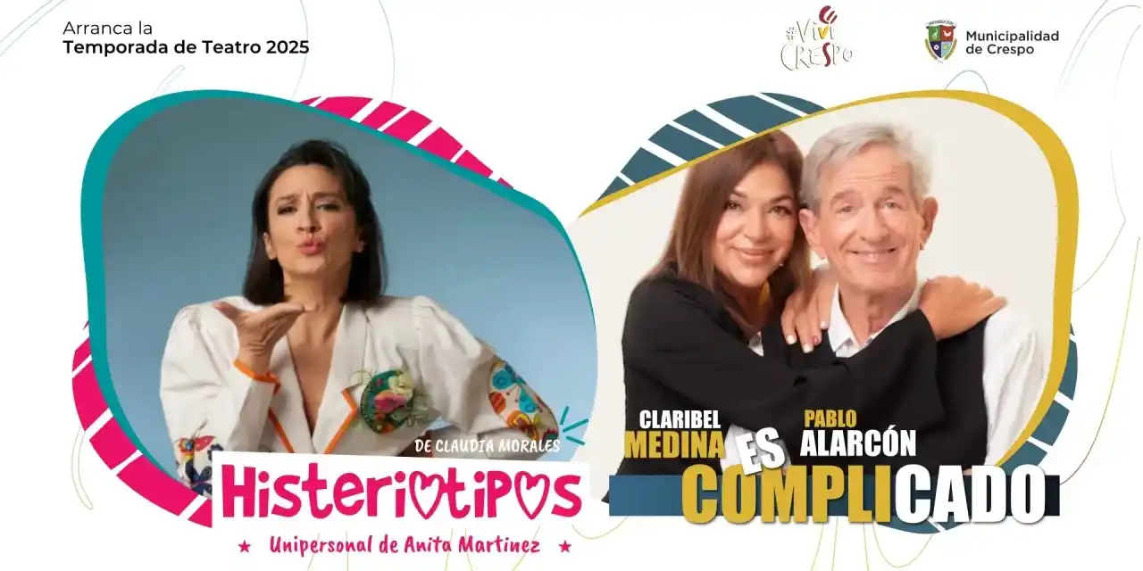 Crespo despliega una atractiva cartelera teatral con figuras nacionales y talentos locales
