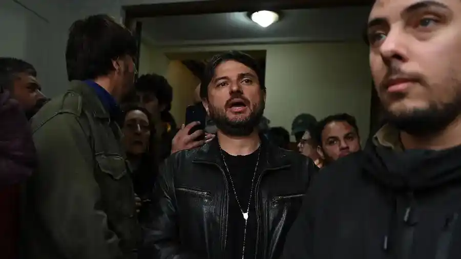 Juan Grabois tras ser detenido (Foto:Perfil)