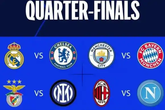 Se sortearon los 4° de final de la Champions League