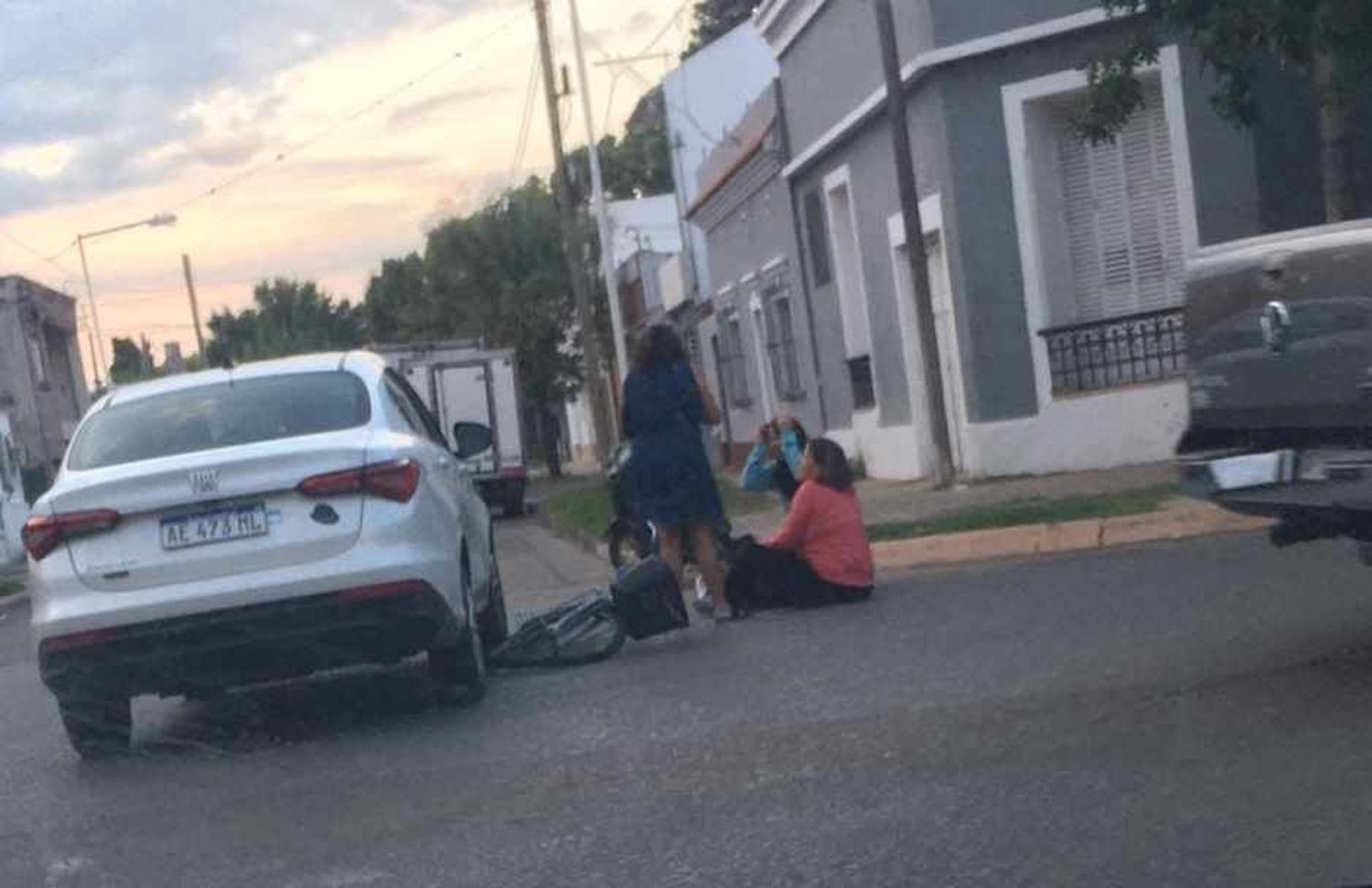 Accidente en Pellegrini y Colón