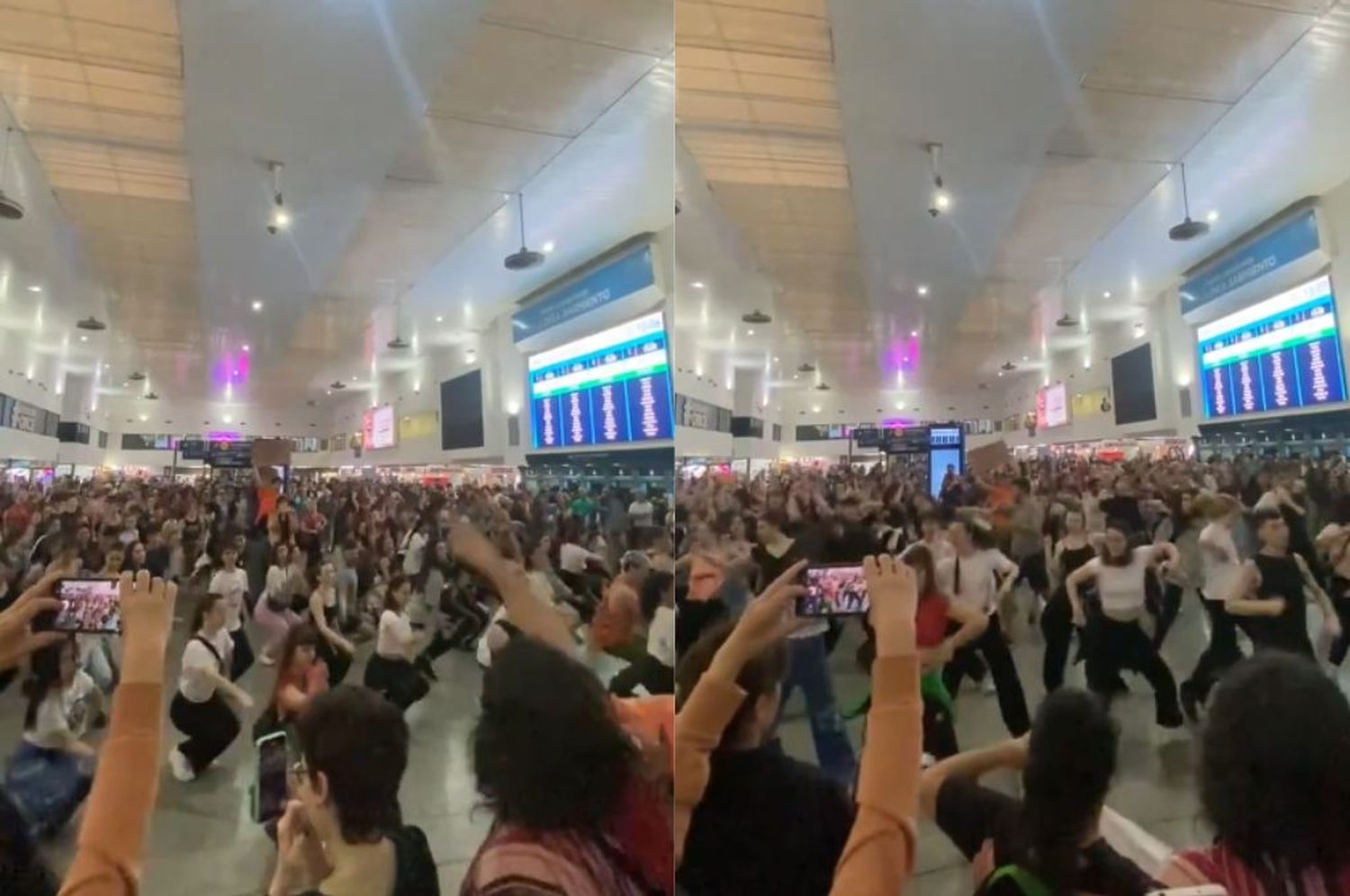 Flashmob en la estación de Once