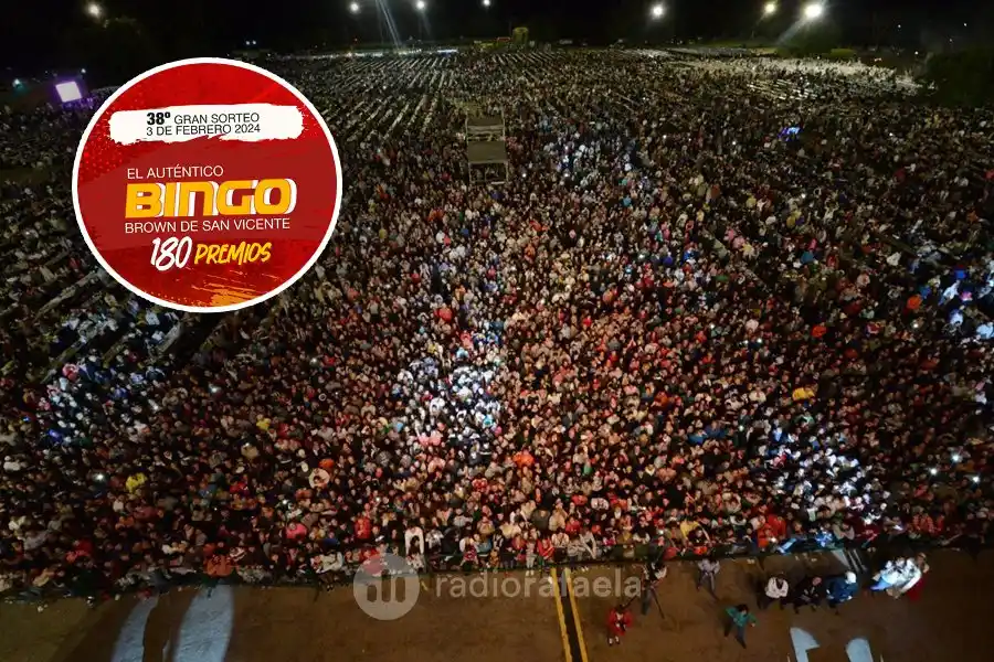 Noche de ilusiones en el 38° Gran Sorteo del Bingo Brown de San Vicente: “Los esperamos con las puertas abiertas”